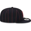 marineblaue-flache-snapback-kappe-9fifty-pinstripe-visor-clip-der-boston-red-sox-mlb-von-new-era
