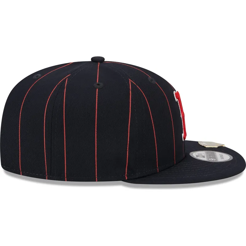 marinbla-platt-keps-snapback-9fifty-pinstripe-visor-clip-fran-boston-red-sox-mlb-av-new-era