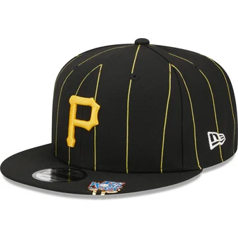 Cap rovná black snapback 9FIFTY Pinstripe Visor Clip Pittsburgh Pirates MLB New Era