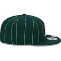 new-era-flat-brim-9fifty-pinstripe-visor-clip-oakland-athletics-mlb-green-snapback-cap