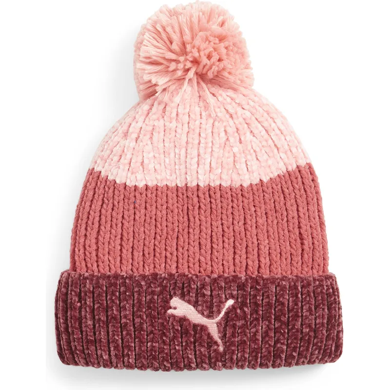 cepice-zaoblena-pompon-cervena-rosa-puma