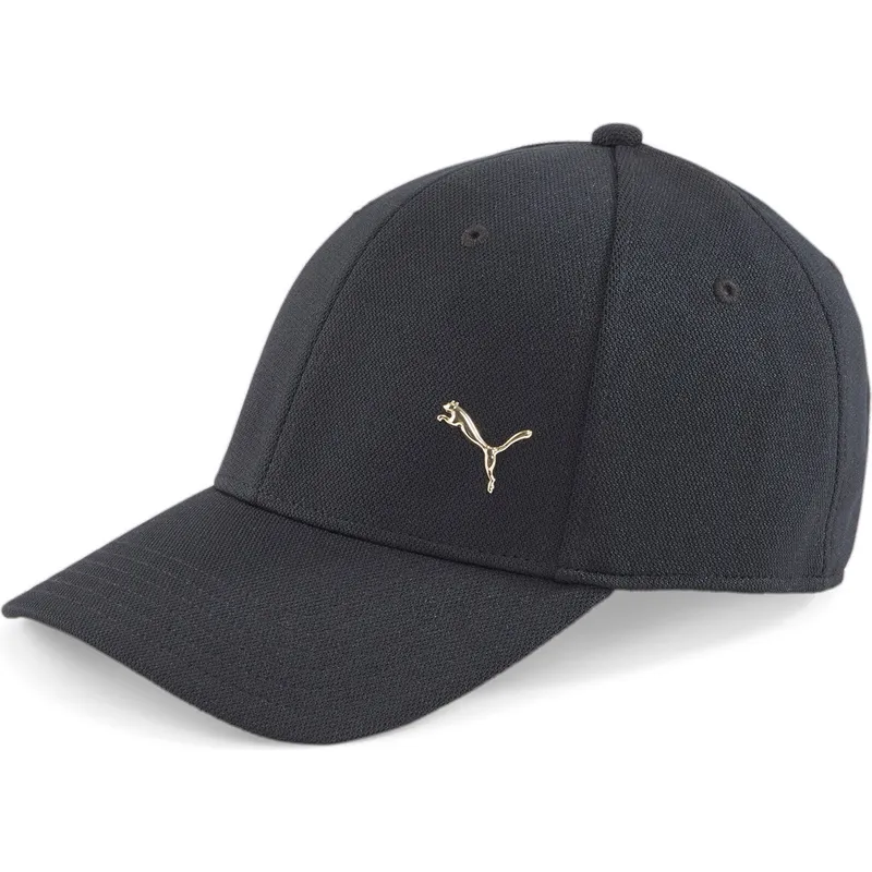 cepice-zaoblena-cerna-nastavitelny-gold-metal-cat-puma