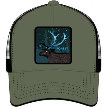 Capslab Deer Forest FOR2 Fantastic Beasts Green and Black Trucker Hat