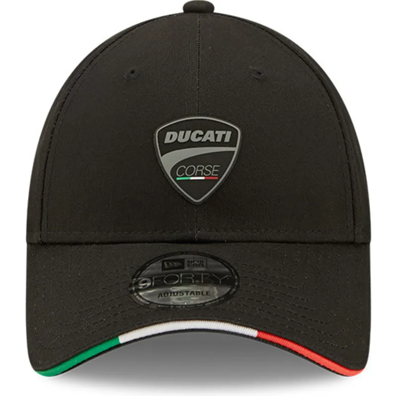 cap-zaoblena-black-adjustable-strap-9forty-repreve-flag-sandwich-ducati-motor-motogp-new-era cap-zaoblena-black-adjustable-strap-9forty-repreve-flag-sandwich-ducati-motor-motogp-new-era