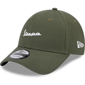 New Era Curved Brim 9FORTY Seasonal Vespa Piaggio Green Adjustable Cap