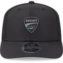 schwarze-trucker-kappe-9fifty-stretch-snap-ripstop-von-ducati-motor-motogp-von-new-era