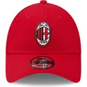 cap-zaoblena-red-adjustable-strap-9forty-core-ac-milan-serie-a-new-era