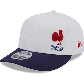 Čepice zaoblená modrá snapback 9FIFTY Stretch Snap Flawless French Rugby Federation FFR New Era
