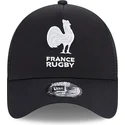 cepice-zaoblena-cerna-snapback-a-frame-monochrome-french-rugby-federation-ffr-new-era