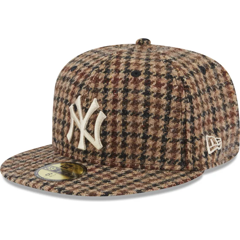 cap-rovna-brown-ajustada-59fifty-harris-tweed-new-york-yankees-mlb-new-era cap-rovna-brown-ajustada-59fifty-harris-tweed-new-york-yankees-mlb-new-era
