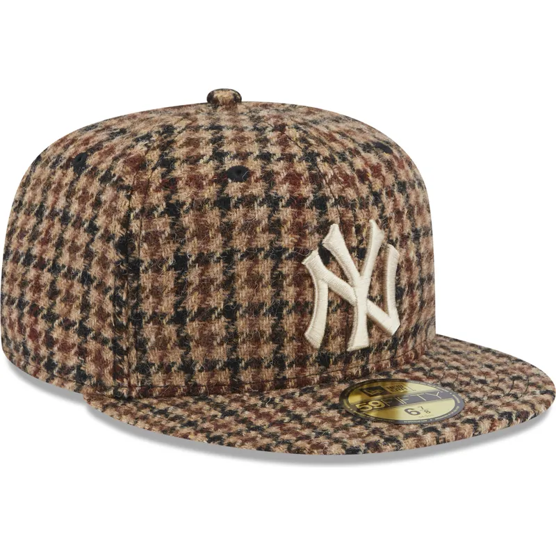 cap-rovna-brown-ajustada-59fifty-harris-tweed-new-york-yankees-mlb-new-era cap-rovna-brown-ajustada-59fifty-harris-tweed-new-york-yankees-mlb-new-era