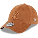 new-era-curved-brim-brown-logo-9forty-cord-new-york-yankees-mlb-brown-adjustable-cap