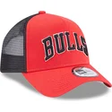 cepice-zaoblena-cervena-snapback-a-frame-team-script-chicago-bulls-nba-new-era