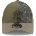 cepice-zaoblena-zelena-nastavitelny-9forty-multi-texture-new-york-yankees-mlb-new-era