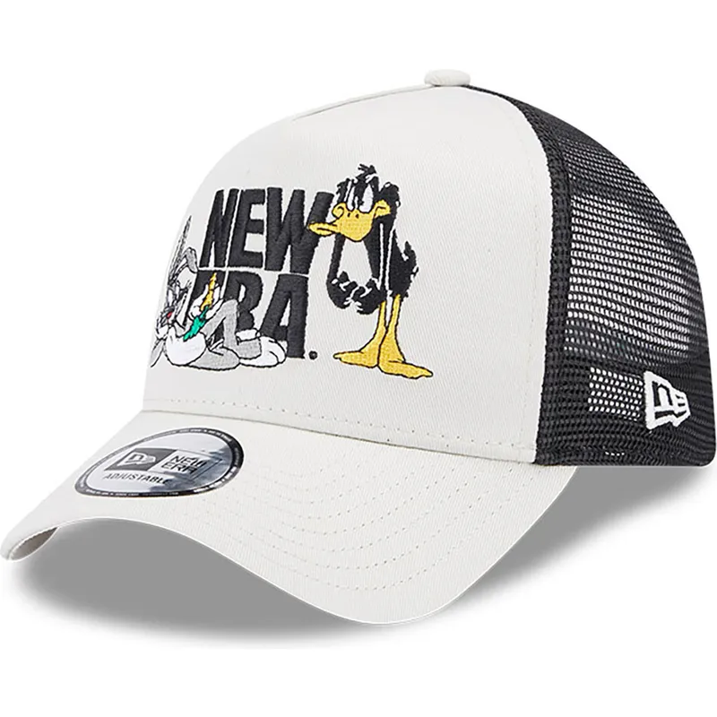 cepice-zaoblena-bezova-snapback-a-frame-bugs-bunny-y-pato-lucas-looney-tunes-new-era