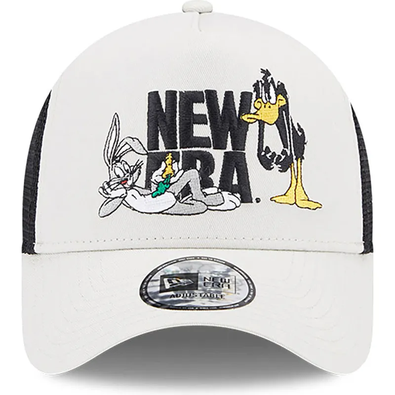 cepice-zaoblena-bezova-snapback-a-frame-bugs-bunny-y-pato-lucas-looney-tunes-new-era