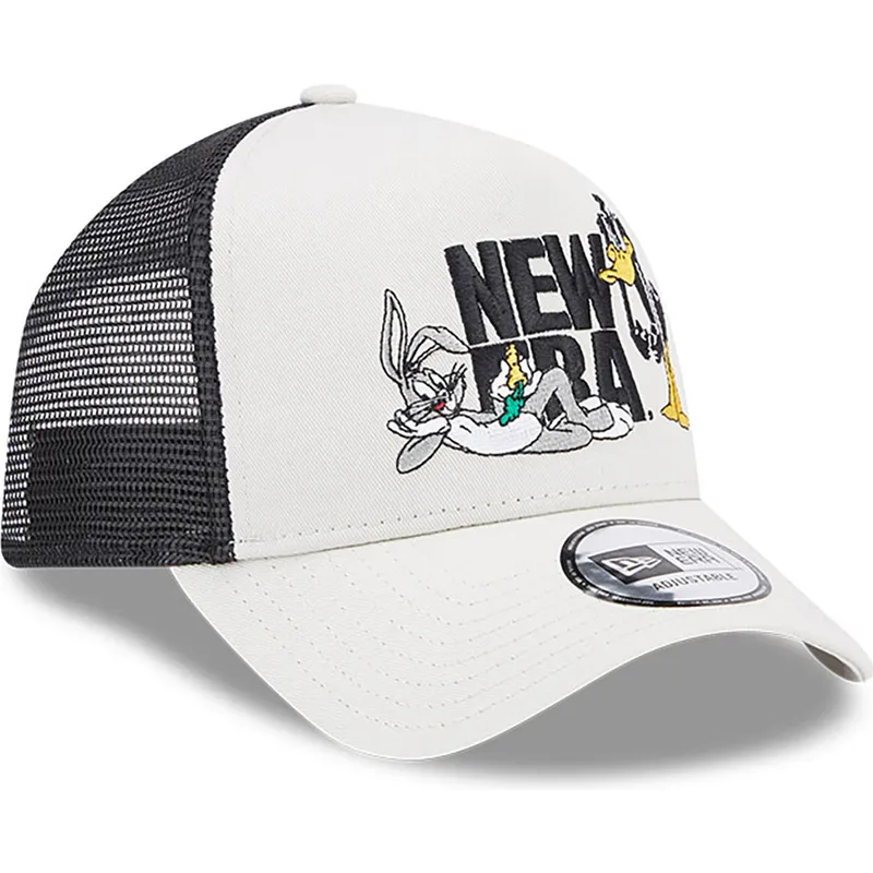cepice-zaoblena-bezova-snapback-a-frame-bugs-bunny-y-pato-lucas-looney-tunes-new-era