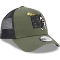 cepice-zaoblena-zelena-snapback-a-frame-piolin-y-silvestre-looney-tunes-new-era