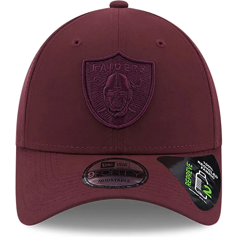 cepice-zaoblena-cervena-nastavitelny-9forty-repreve-las-vegas-raiders-nfl-new-era