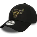 cepice-zaoblena-cerna-nastavitelny-9forty-metallic-badge-chicago-bulls-nba-new-era