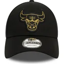 cepice-zaoblena-cerna-nastavitelny-9forty-metallic-badge-chicago-bulls-nba-new-era