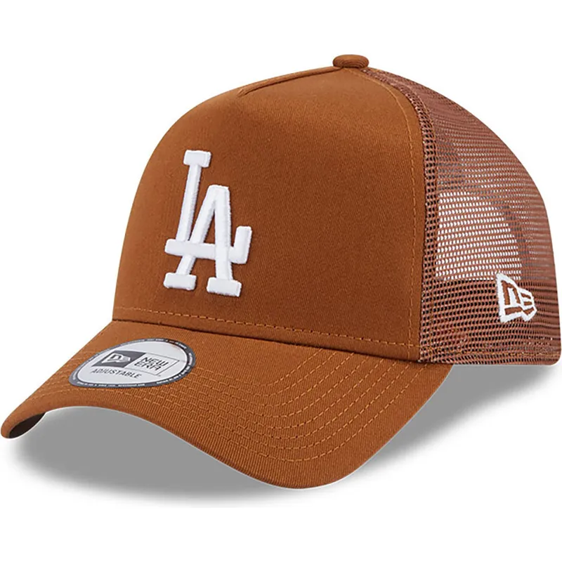 cepice-zaoblena-hneda-snapback-a-frame-league-essential-los-angeles-dodgers-mlb-new-era
