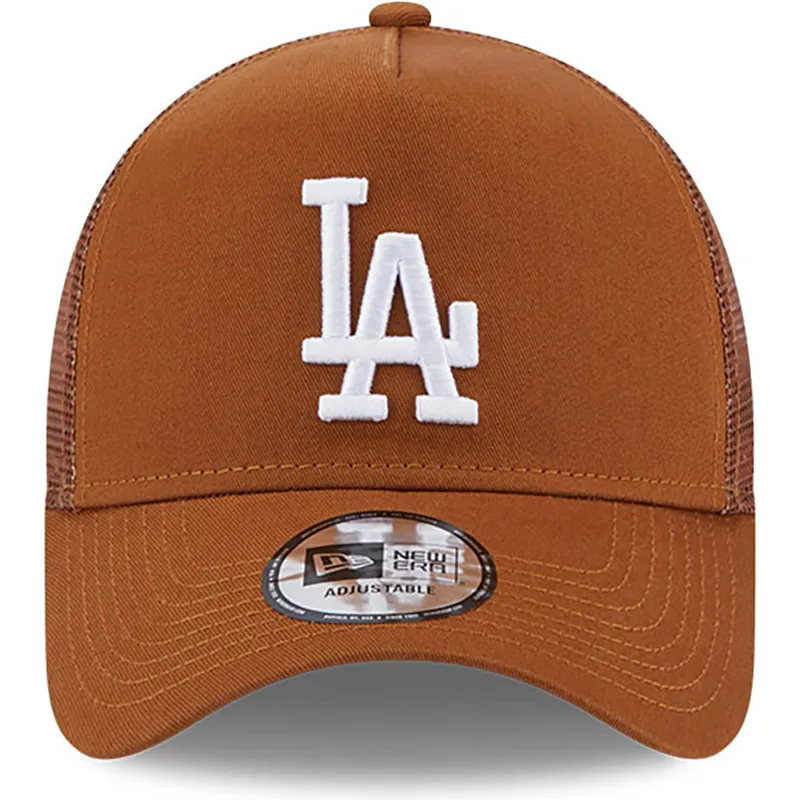 cepice-zaoblena-hneda-snapback-a-frame-league-essential-los-angeles-dodgers-mlb-new-era