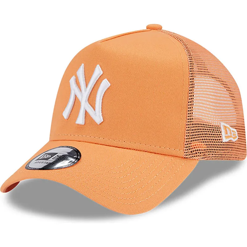 cepice-zaoblena-oranzova-snapback-a-frame-league-essential-new-york-yankees-mlb-new-era