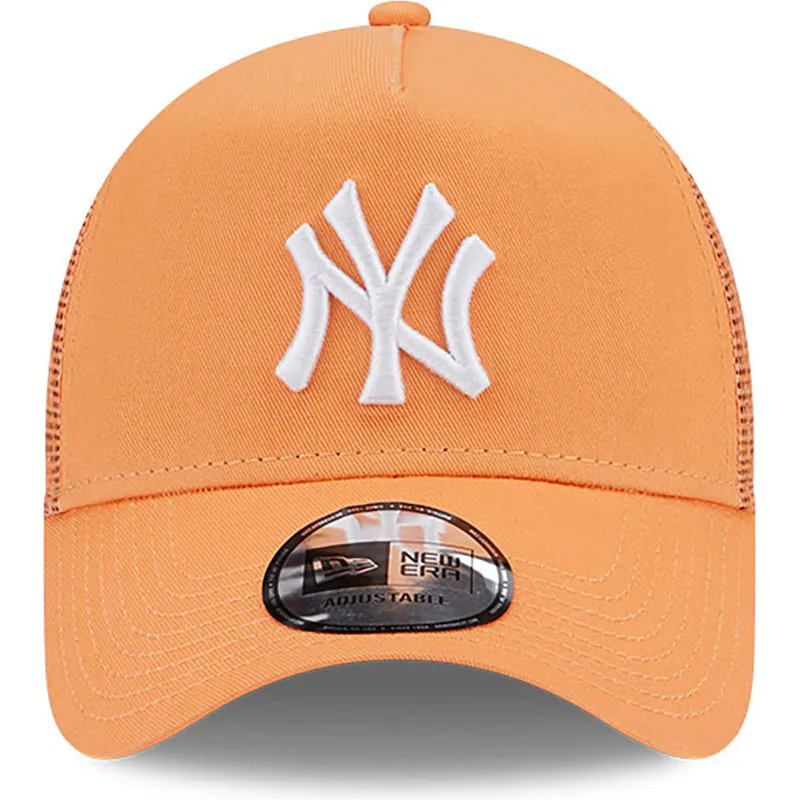 cepice-zaoblena-oranzova-snapback-a-frame-league-essential-new-york-yankees-mlb-new-era