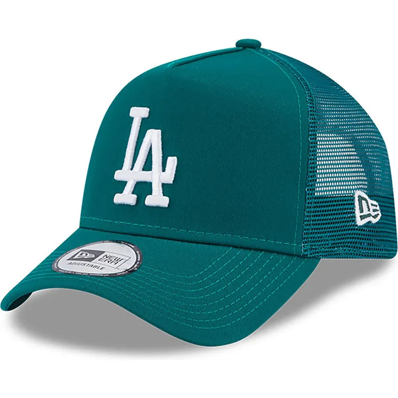 cepice-zaoblena-zelena-snapback-a-frame-league-essential-los-angeles-dodgers-mlb-new-era
