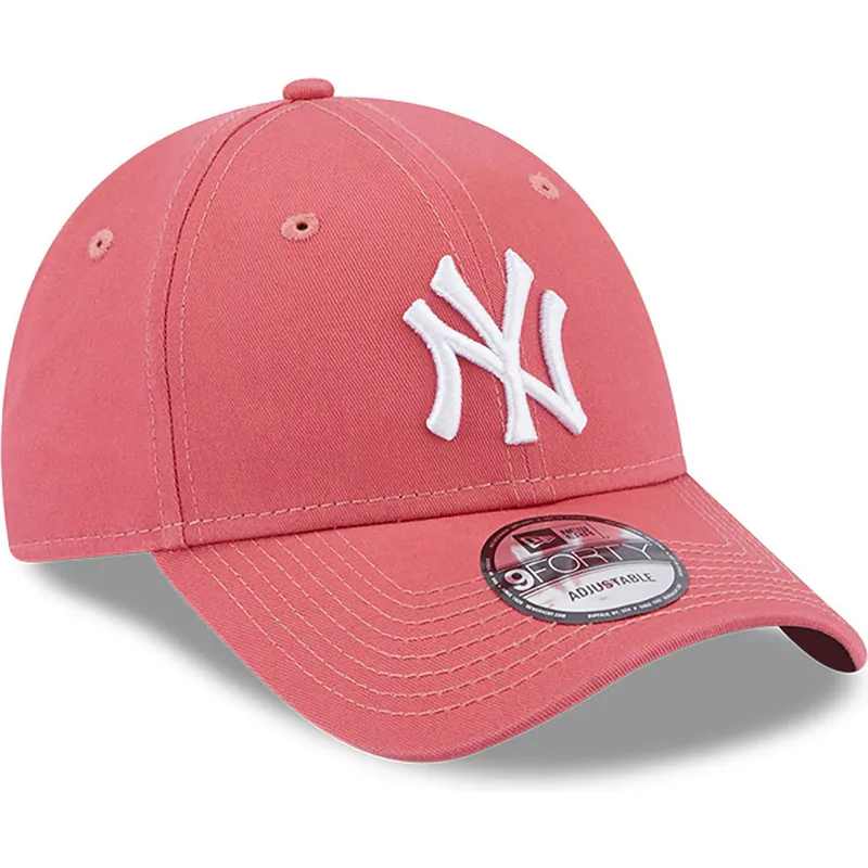 cepice-zaoblena-ruzova-nastavitelny-9forty-league-essential-new-york-yankees-mlb-new-era