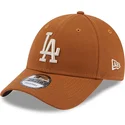 cepice-zaoblena-hneda-nastavitelny-9forty-league-essential-los-angeles-dodgers-mlb-new-era
