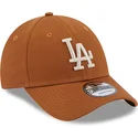 cepice-zaoblena-hneda-nastavitelny-9forty-league-essential-los-angeles-dodgers-mlb-new-era