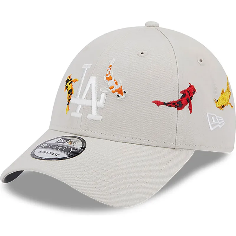 cepice-zaoblena-bezova-nastavitelny-9forty-koi-fish-los-angeles-dodgers-mlb-new-era