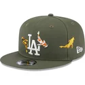 new-era-flat-brim-9fifty-koi-fish-los-angeles-dodgers-mlb-green-snapback-cap