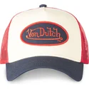 trucker-cap-beige-rot-und-marineblau-cla5-von-von-dutch