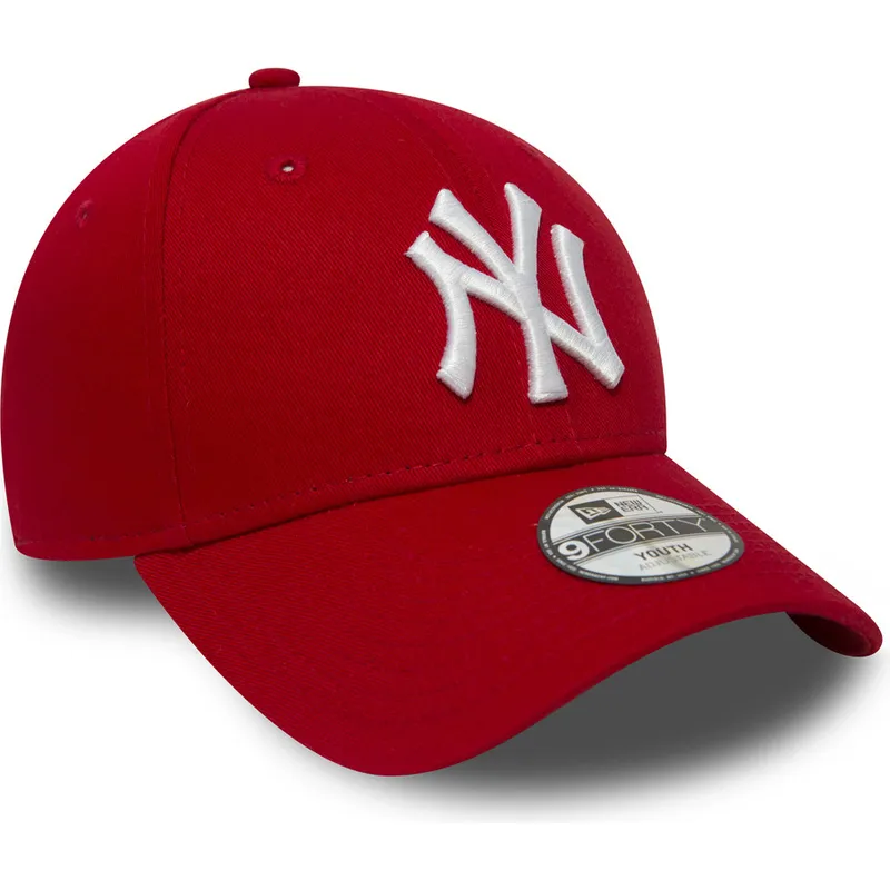 cap-zaoblena-red-adjustable-strap-pro-deti-9forty-essential-new-york-yankees-mlb-new-era