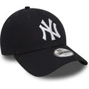 marinbla-bojd-justerbar-keps-for-barn-9forty-essential-fran-new-york-yankees-mlb-av-new-era