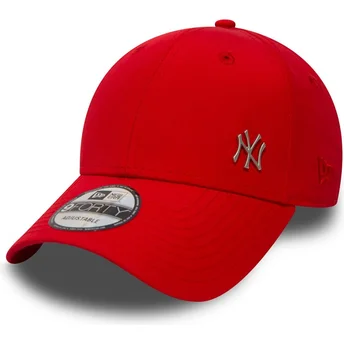Röd justerbar kurvad keps 9FORTY Flawless Logo New York Yankees MLB från New Era