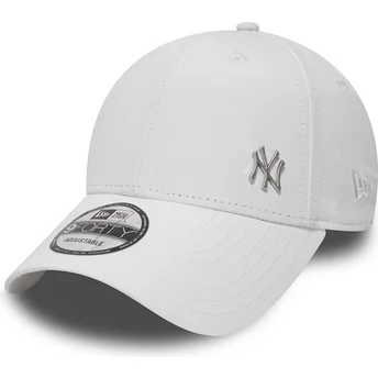 Cap zaoblená white adjustable strap 9FORTY Flawless New York Yankees MLB New Era