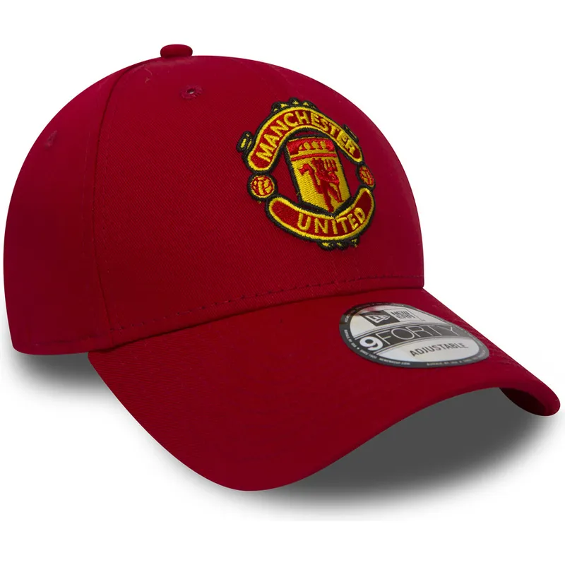 cap-zaoblena-red-adjustable-strap-9forty-essential-manchester-united-football-club-premier-league-new-era cap-zaoblena-red-adjustable-strap-9forty-essential-manchester-united-football-club-premier-league-new-era