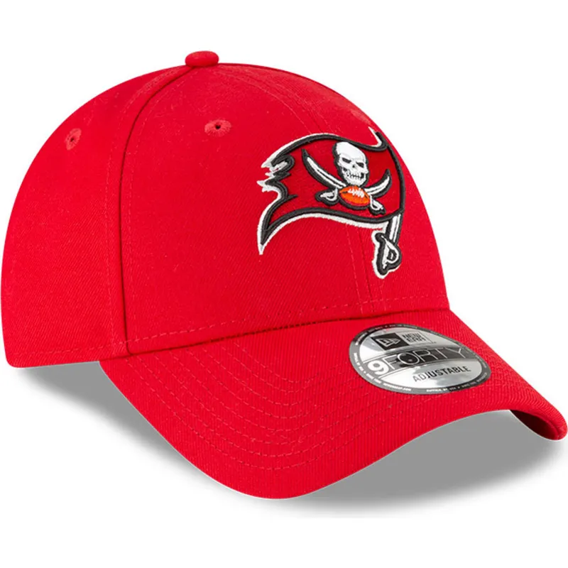 rote-verstellbare-9forty-curved-cap-der-tampa-bay-buccaneers-nfl-von-new-era