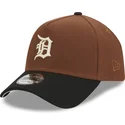 cepice-zaoblena-hneda-snapback-9forty-a-frame-harvest-detroit-tigers-mlb-new-era