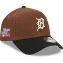 cepice-zaoblena-hneda-snapback-9forty-a-frame-harvest-detroit-tigers-mlb-new-era