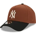 cepice-zaoblena-hneda-snapback-9forty-a-frame-harvest-new-york-yankees-mlb-new-era