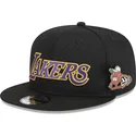 cepice-rovna-cerna-snapback-9fifty-post-up-pin-los-angeles-lakers-nba-new-era