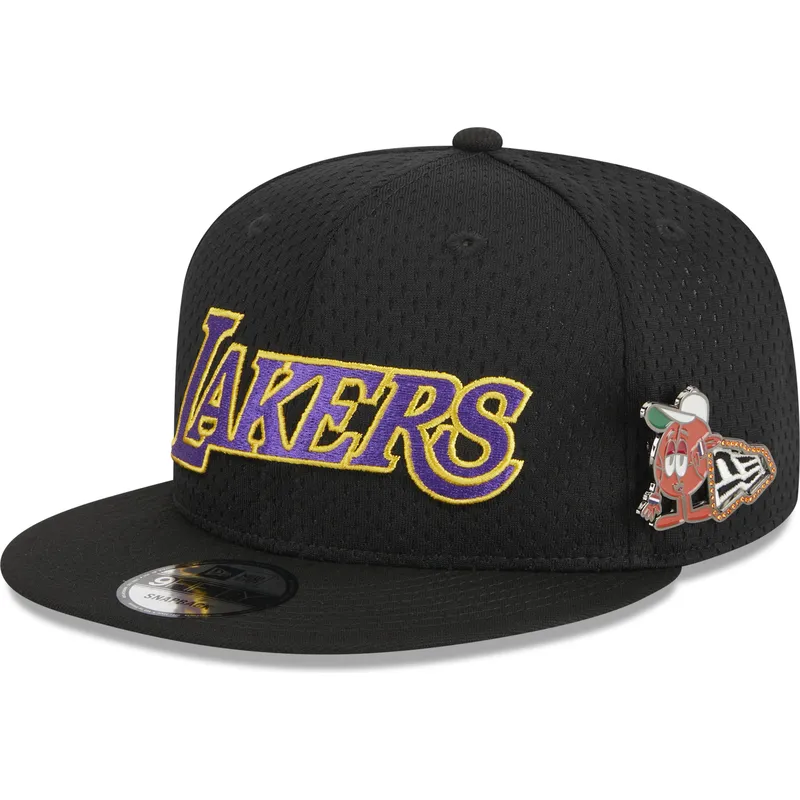 cepice-rovna-cerna-snapback-9fifty-post-up-pin-los-angeles-lakers-nba-new-era