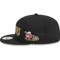 svart-snapback-flat-keps-9fifty-post-up-pin-los-angeles-lakers-nba-fran-new-era