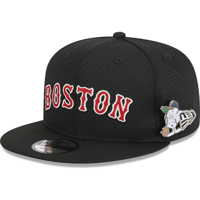 cepice-rovna-cerna-snapback-9fifty-post-up-pin-boston-red-sox-mlb-new-era