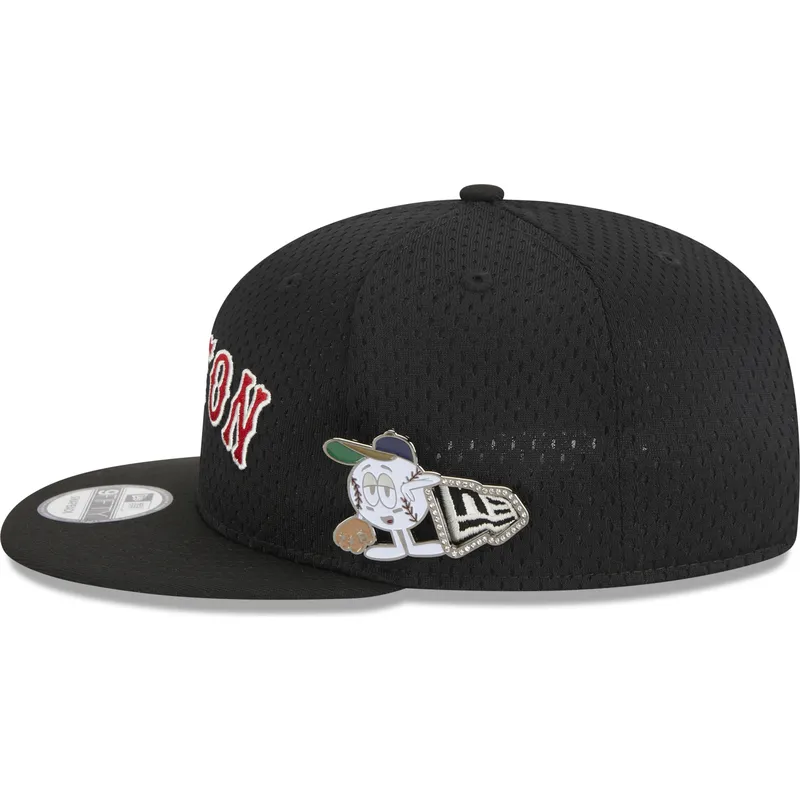 cepice-rovna-cerna-snapback-9fifty-post-up-pin-boston-red-sox-mlb-new-era